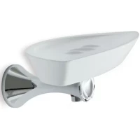 Мыльница Stil Haus Cali CA09(08-BI) настенная, хром/белый