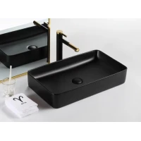 Раковина-чаша GID Bm9396 60x34 см, накладная, черный матовый
