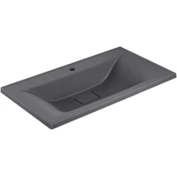 Раковина Vincea VCB-3M900G 90x45 см, накладная, серый матовый