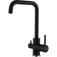 Смеситель для кухни Paulmark Logas Lo213021-AN с подключением к фильтру, антрацит