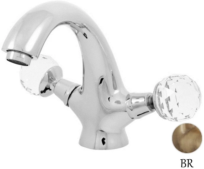 

Смеситель для раковины с донным клапаном Rav Slezak BRILLIANCE129.5SM