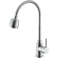 Смеситель для кухни Splenka S201.47 с гибким изливом, хром