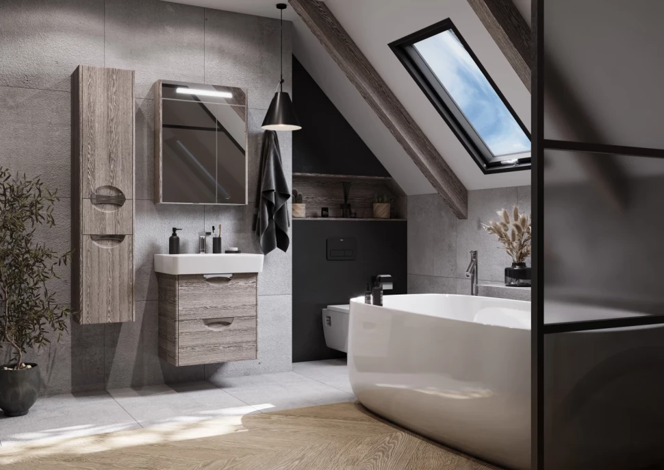 

Комплект мебели дуб фьорд 60 см Акватон Сильва 1A211801SIW60 + 1WH302186 + 1A216202SIW60