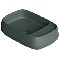 Раковина-чаша Alice Nur Plan 33200139N 60x40 см, накладная, зеленый матовый