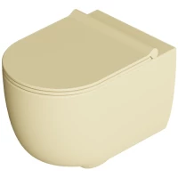 Унитаз подвесной Alice Unica 32254146 безободковый, торнадо, имбирь матовый