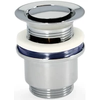 Донный клапан для раковины Uni-Flow 432100CR с переливом, хром