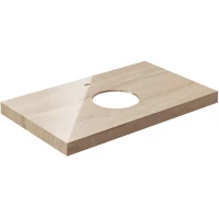 Столешница 80 см бежевый глянец для накладных раковин Kerama Marazzi Canaletto Риальто CN80.SG560422R