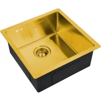 Кухонная мойка Zorg SH 4444 BRONZE 44x44 см, бронза