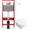 Комплект подвесной унитаз Villeroy & Boch O.Novo 5688HR01 + система инсталляции Tece 9400413 - 1