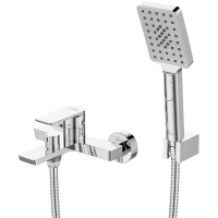 Смеситель для ванны Rossinka RS50-30 с душевым гарнитуром, хром