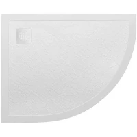 Душевой поддон BelBagno Uno TRAY-MR-UNO-RH-120/90-550-35-W-L-BO 120x90 см L, из литьевого мрамора, асимметричный, белый