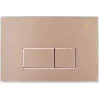 Кнопка смыва CeramaLux BC-016 для инсталляции, розовое золото матовый