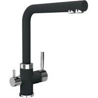 Смеситель для кухни Uperwood Quartz UPD-Q-03-04 с подключением к фильтру, черный