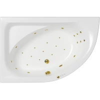 Акриловая ванна Whitecross Aquarella 0108.170110.100.ULTRA.GL 170x110 см L, с гидромассажем, угловая, белый