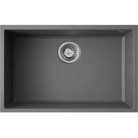 Кухонная мойка Omoikiri Tetogranit Tedori 66-U-PL 4993979 66x42 см, платина