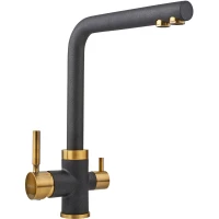 Смеситель для кухни с подключением к фильтру бронза/оникс Longran Sprint Universal LM2194 - 10 BR