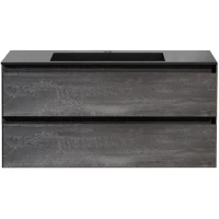 Тумба под раковину Vincea Luka VMC-2L100GS 99 см, подвесная, серый камень