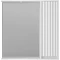Зеркальный шкаф Brevita Balaton BAL-04080-01-П 77,6x80 см R, с подсветкой, выключателем, белый матовый - 1