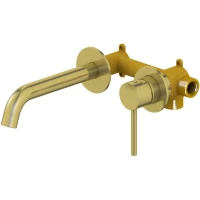 Смеситель для раковины Timo Saona 2372/17SM встраиваемый, золотой матовый