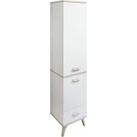 Пенал Sanflor Бруно C02729 напольный R, белый матовый/орегон