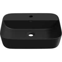 Раковина-чаша Wellsee Preen 329712000 50x40 см, накладная, черный матовый