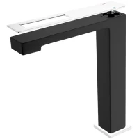 Смеситель для раковины Boheme Q 142-BCR хром/черный матовый