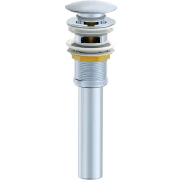 Донный клапан для раковины Wonzon & Woghand WW-88SS03-CR с переливом, хром