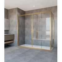 Душевой уголок Vincea Garda VSR-1G21017CLG 170x100 см, профиль золотой матовый, стекло прозрачное