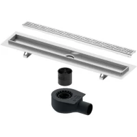 Душевой трап (лоток) Tece TECEdrainline organic 600900 + 650000 + 660016 + 600961 84,3 см, с решеткой, перфорированный, нержавеющая сталь
