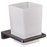 Стакан для зубных щеток Rav Slezak Nil NLA0201MG настенный, оружейная сталь матовый