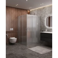 Душевой уголок Cezares Molveno MOLVENO-AH-22-130/120-P-Cr 130x120 см, профиль хром, стекло текстурное