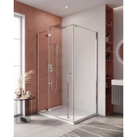 Душевой уголок Cezares Liner LINER-AH-1-120/90-C-Cr-L 120x90 см L, профиль хром, стекло прозрачное