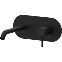 Смеситель для раковины Remer X Style X15KBNO встраиваемый, без донного клапана, черный матовый