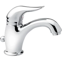 Смеситель для раковины Emmevi Duka 44003/CR с донным клапаном, хром