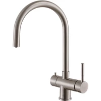 Смеситель для кухни Zorg SZR-7020 с подключением к фильтру, нержавеющая сталь