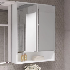 Изображение товара зеркальный шкаф 61x80 см белый opadiris фреш