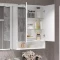 Зеркальный шкаф 61x80 см белый Opadiris Фреш - 3
