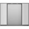 Зеркальный шкаф Brevita Balaton BAL-04100-01-01 98x80 см, с подсветкой, выключателем, белый матовый/серый матовый - 1