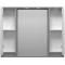 Зеркальный шкаф Brevita Balaton BAL-04100-01-01 98x80 см, с подсветкой, выключателем, белый матовый/серый матовый - 3