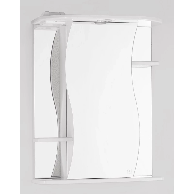 Зеркальный шкаф 55x73 см белый глянец Style Line Лилия ЛС-00000119