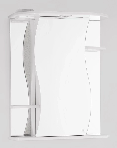 Зеркальный шкаф 55x73 см белый глянец Style Line Лилия ЛС-00000119 лилия пурпур херд луковицы 12 14 3 шт