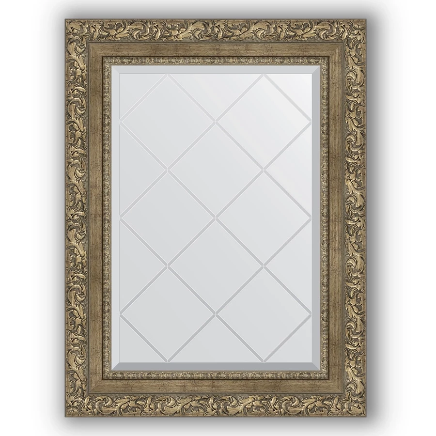 Зеркало 55x72 см виньетка античная латунь Evoform Exclusive-G BY 4016