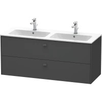 Тумба графит матовый 129 см Duravit Brioso BR410504949