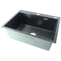 Кухонная мойка Fmark FSC6050Q 60x50 см, графит