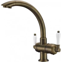 Смеситель для кухни с подключением к фильтру Zorg Sanitary ZR 327 YF ANTIQUE