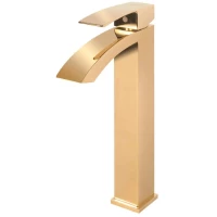 Смеситель для раковины Grocenberg GB3007GO золотой