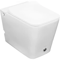 Унитаз напольный Ceruttispa Disgrazia Pulse CT7269 импульсный, безободковый, с сиденьем микролифт, белый