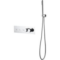 Термостат для ванны Boheme Fusion 131-SYS-CR встраиваемый, с душевым гарнитуром, хром