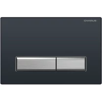 Кнопка смыва Charus Raiden FP.321.BBN.01 для инсталляции, черный матовый/хром