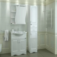 Комплект мебели белый глянец 60 см Санта Верона 700112 + CATYPH60 + 101016